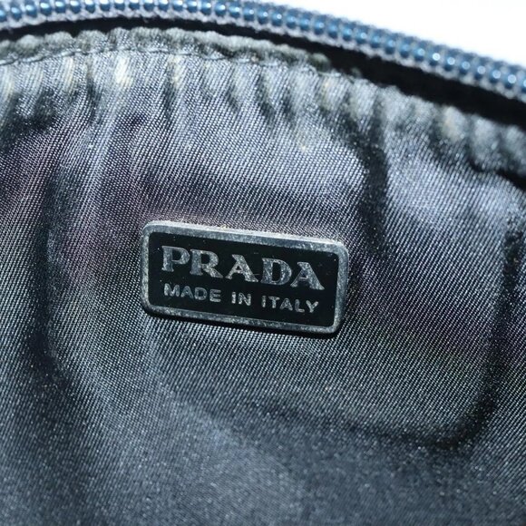 PRADA Pouch Wool Black Auth ti2350 - Picture 10 of 16